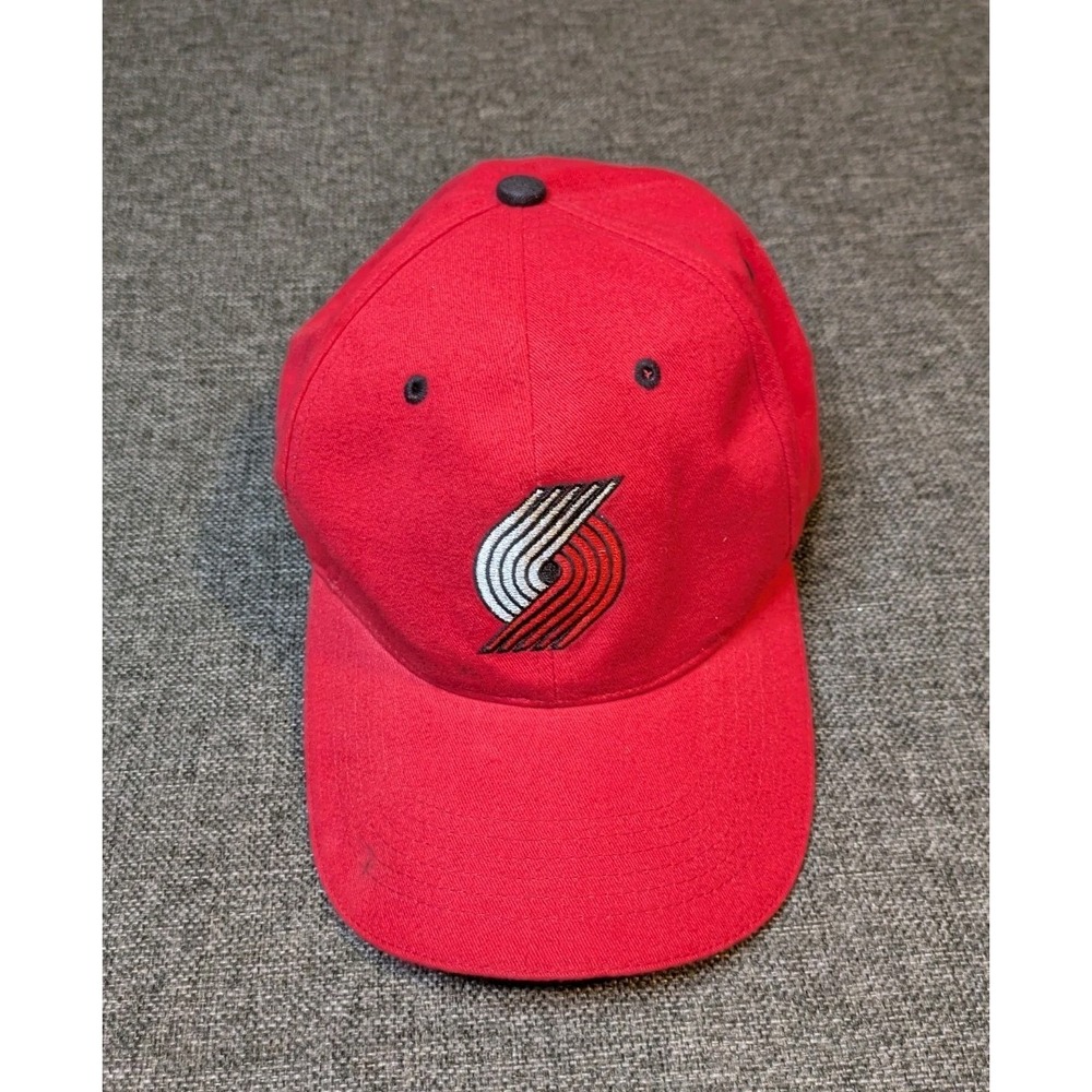 Vintage Collegiate Portland Trail Blazers Red Hat Adjustable Basketball Cap USA